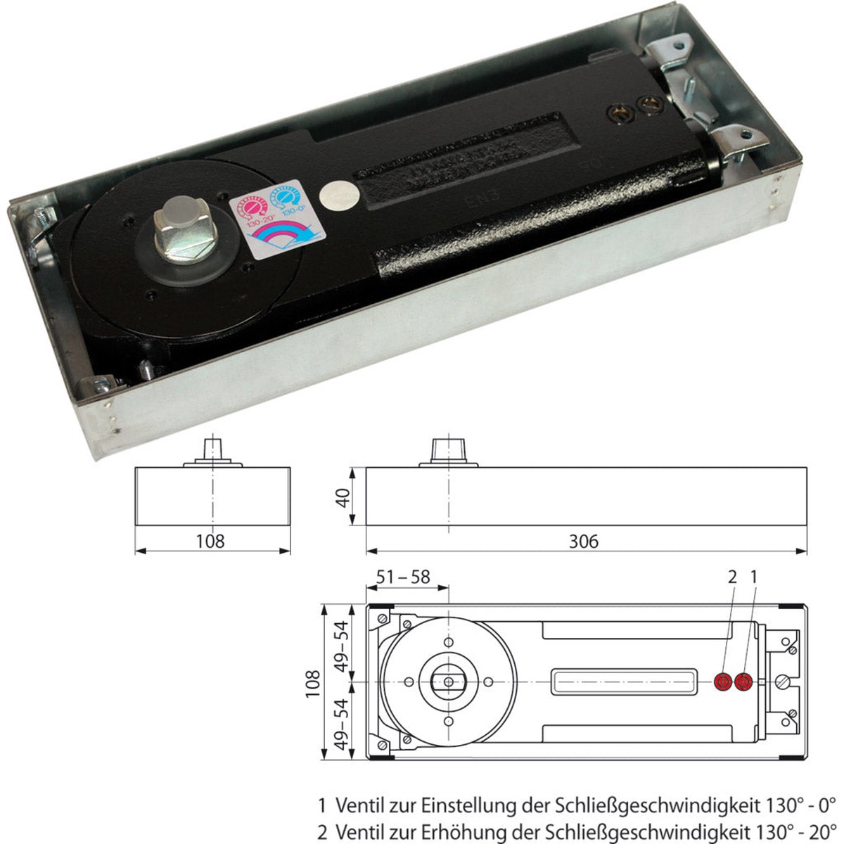Floor spring BTS 84