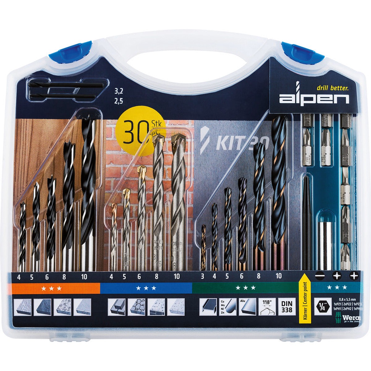 Drilling/screwing assortment KIT SET 30