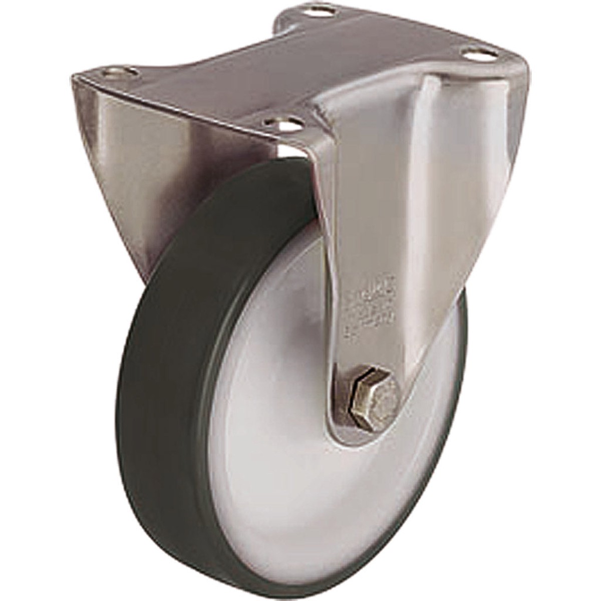 Stainless steel fixed castor BX-POTH 125G