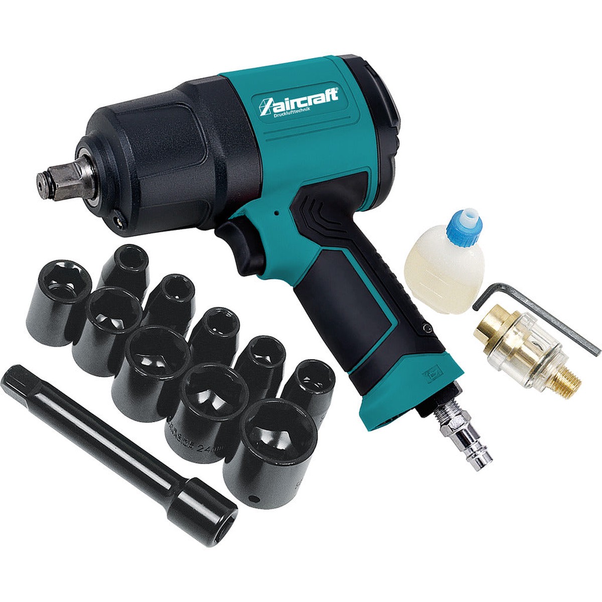Aircraft impact wrench set 1/2"