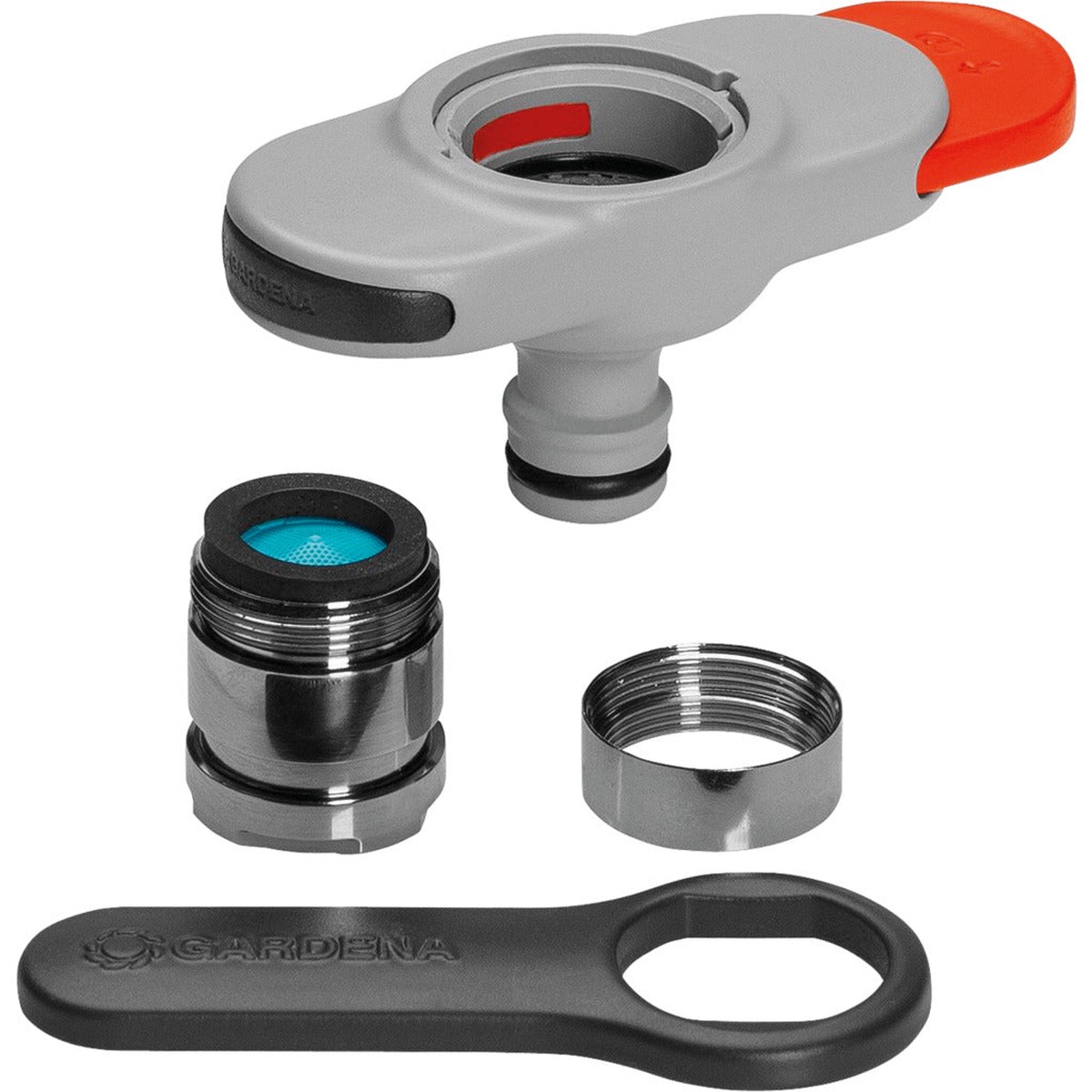 Gardena tap connector for indoor taps