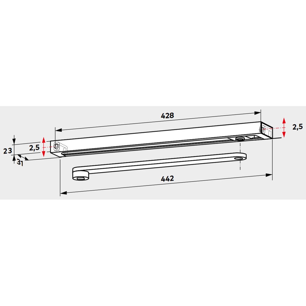 Slide rail GN