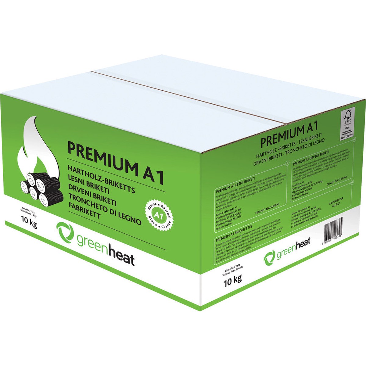 Greenheat hardwood briquettes