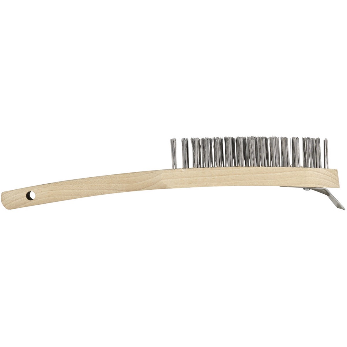 Hand wire brush with scraper Premium** for steel