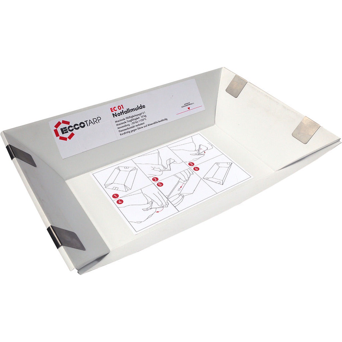 Emergency EC tray, foldable