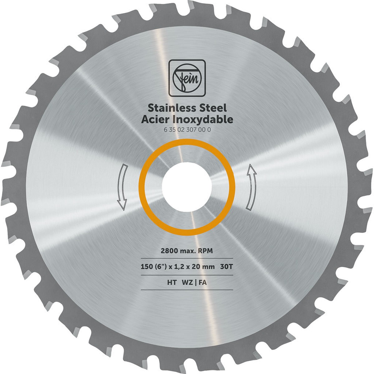 Saw blade for stainless steel to AHKS