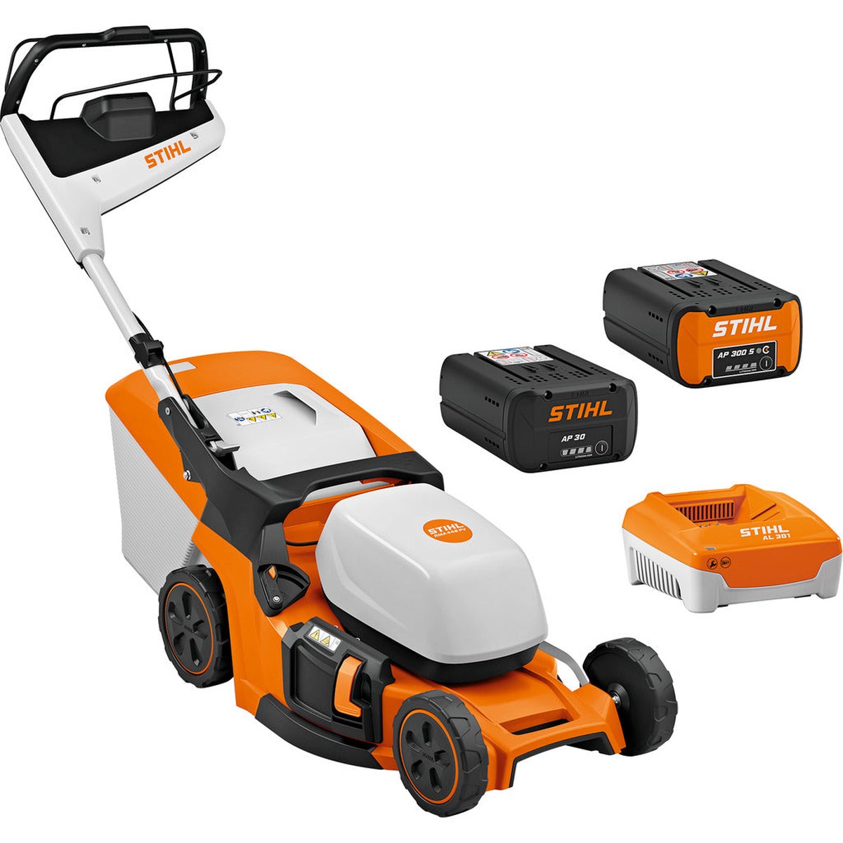 Stihl Akku-Rasenmher Set RMA 448 PV / mit Akkus AP 30, AP 300 S und Ladegert AL 301