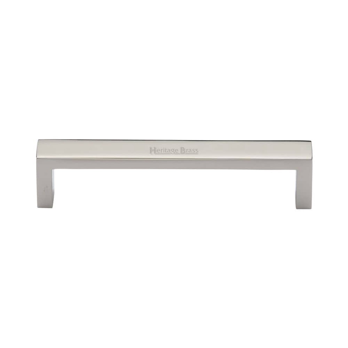 Heritage Brass Cabinet Pull Wide Metro Design 128mm CTC Polished Nickel Finish