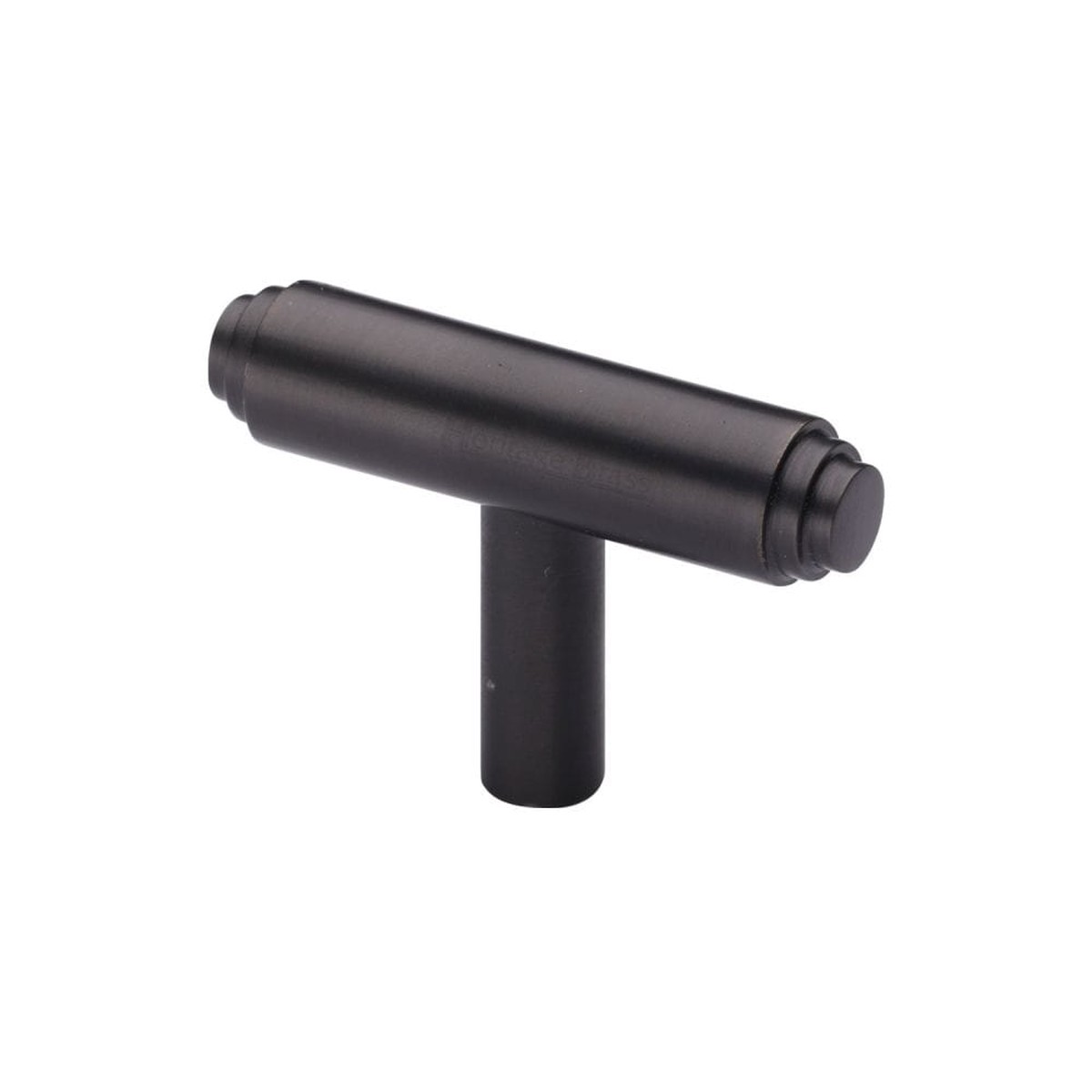 Heritage Brass Cabinet T-Pull Knob Stepped T-Bar Design 45mm Matt Bronze Finish