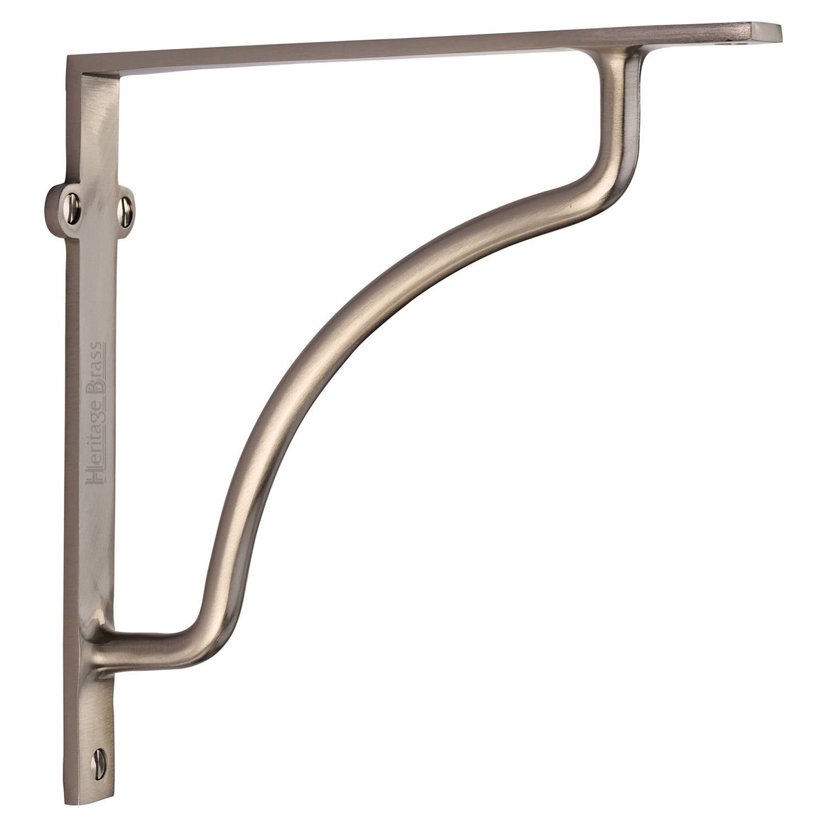 Heritage Brass Cable Shelf Bracket 8" x 8" Satin Nickel Finish