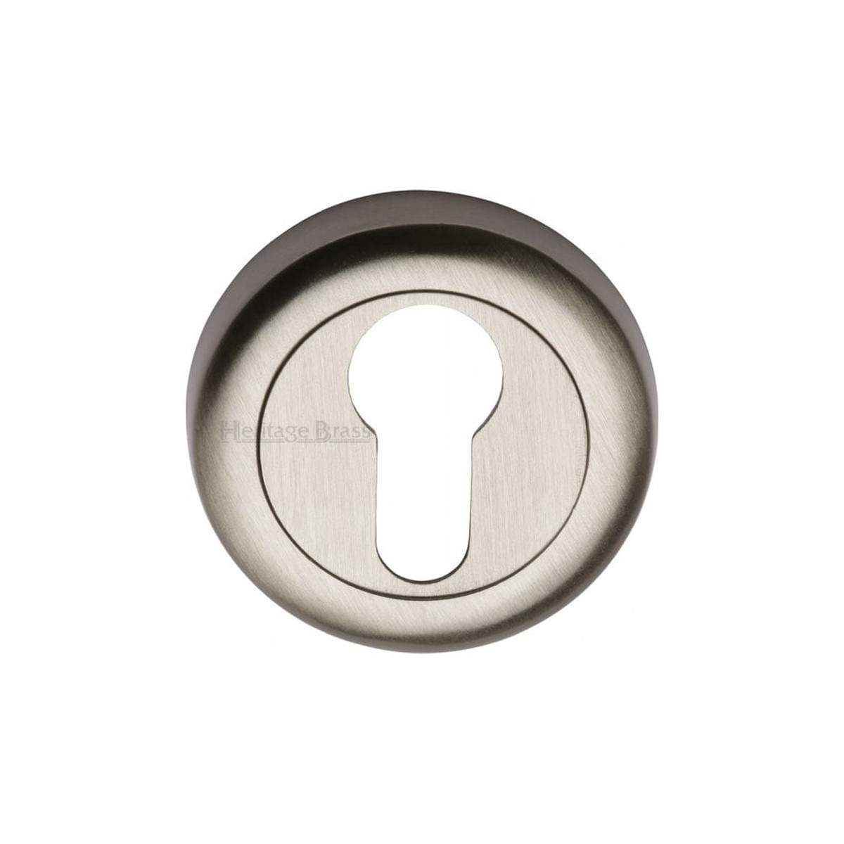 Heritage Brass Colonial Euro Profile Escutcheon 53mm Satin Nickel Finish