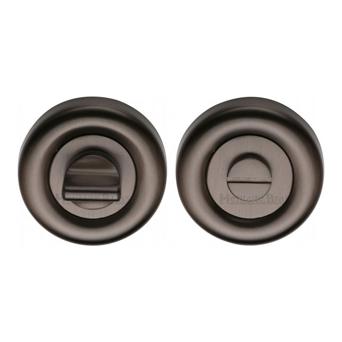 Heritage Brass Colonial Round Bathroom Turn and Release V6720 Matt Bronze Finish
