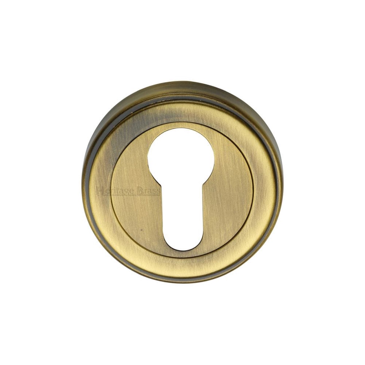 Heritage Brass Century Euro Profile Escutcheon 53mm Antique Brass Finish