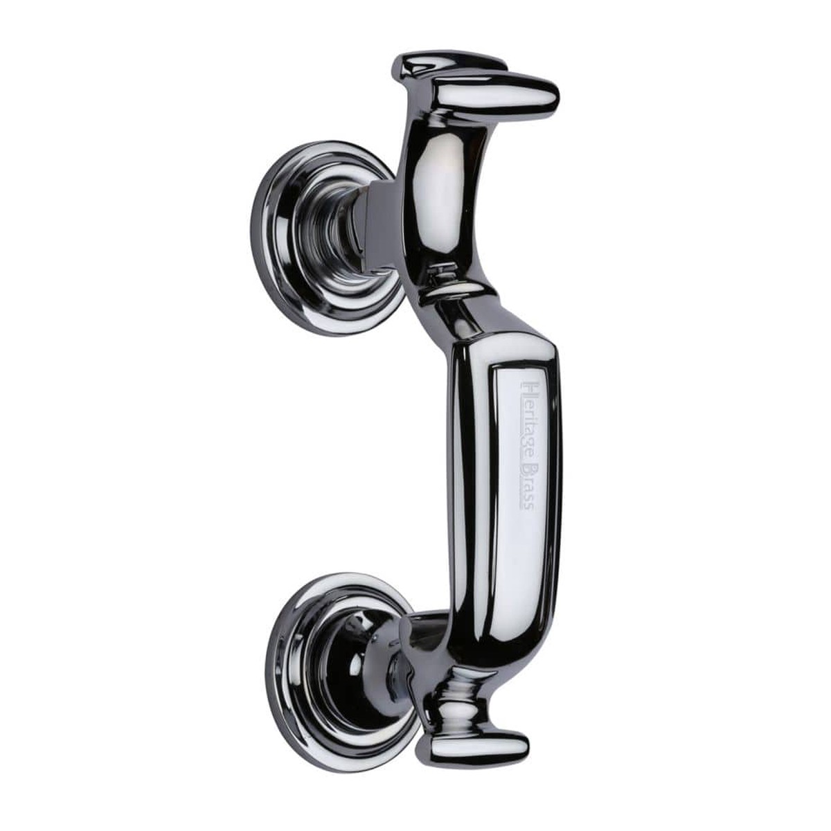 Heritage Brass Doctors Door Knocker Polished Chrome Finish