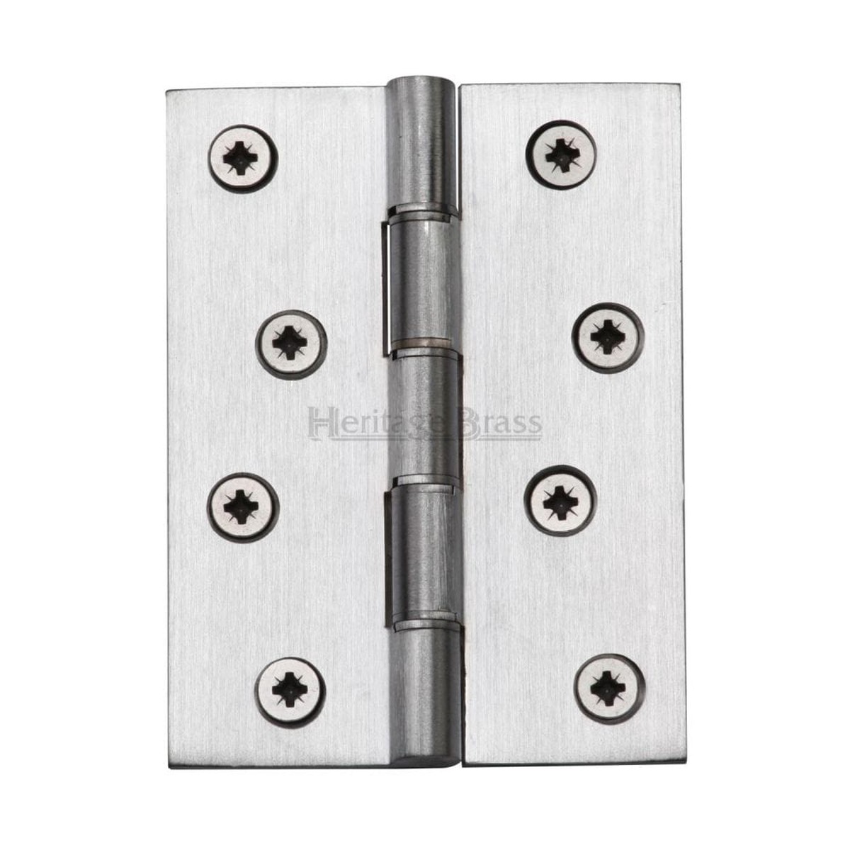 Heritage Brass Hinge Brass with Double Phosphor Washers 4 x 3 Satin Chrome Finish