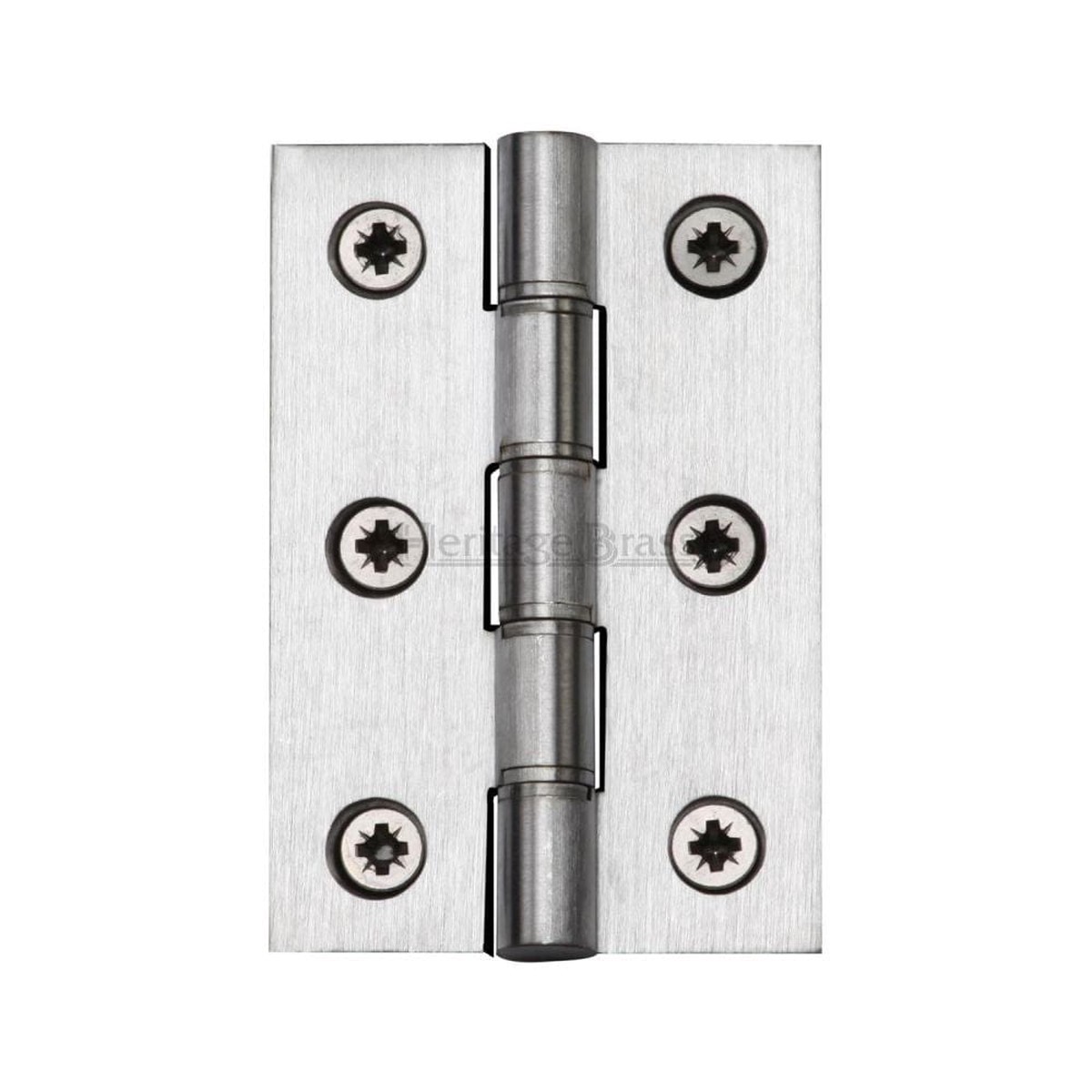 Heritage Brass Hinge Brass with Phosphor Washers 3" x 2" Satin Chrome Finish