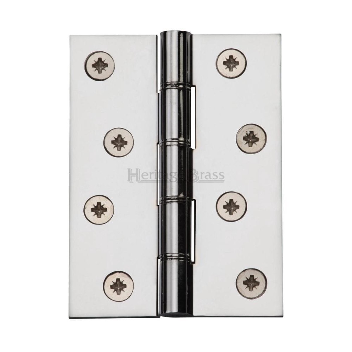 Heritage Brass Hinge Brass with Phosphor Washers 4" x 3" Polished Chrome Finish
