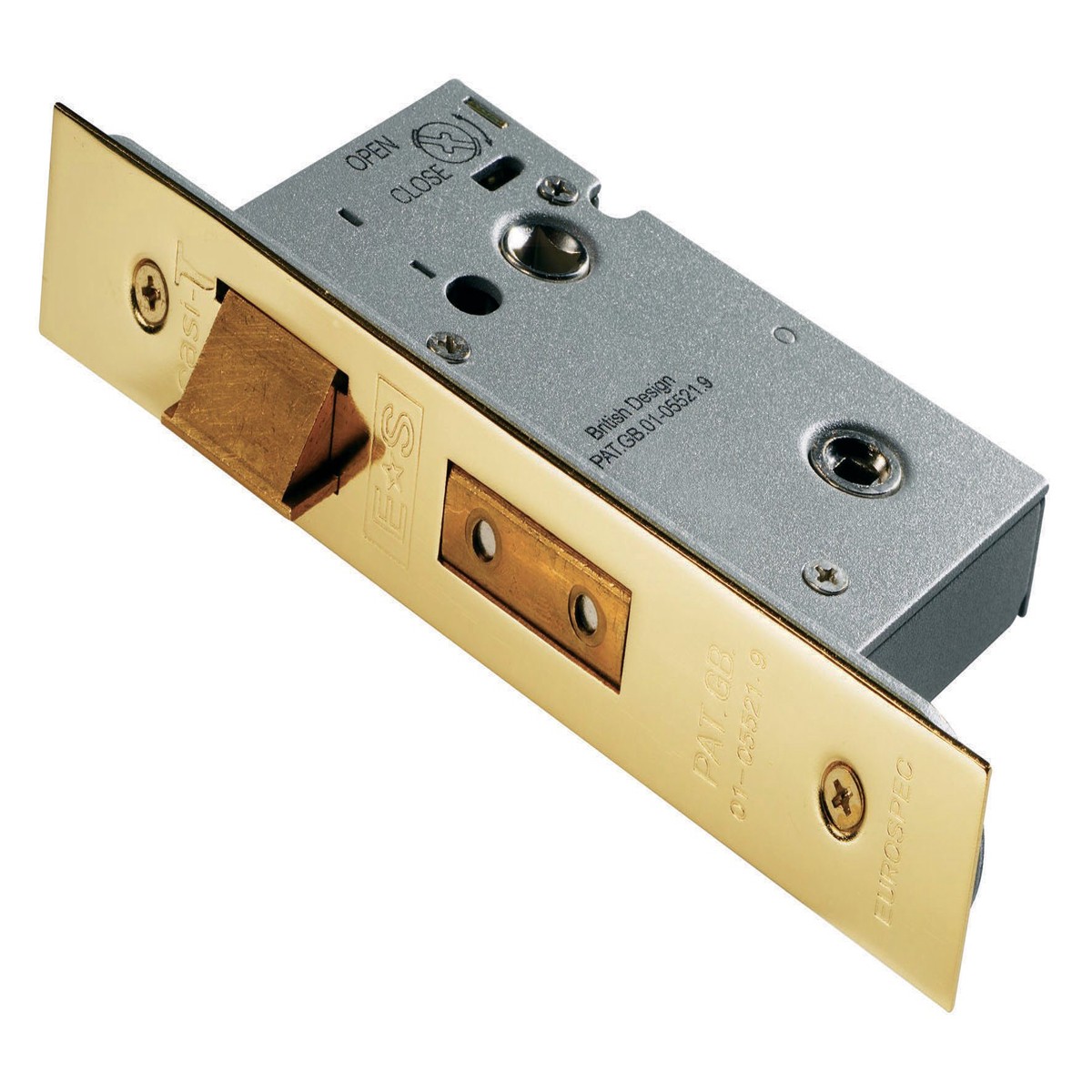 Eurospec - Bathroom Lock 64mm - Stainless Brass