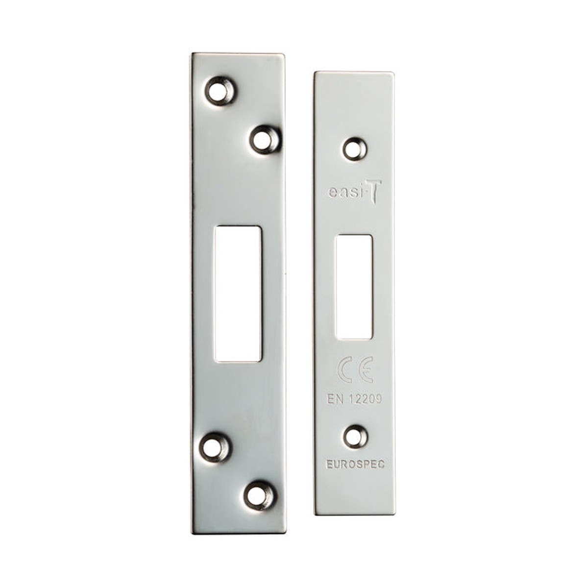 Eurospec - Easi T Forend Strikes & Fixing Pack Deadlocks-Bright Stainless Steel-