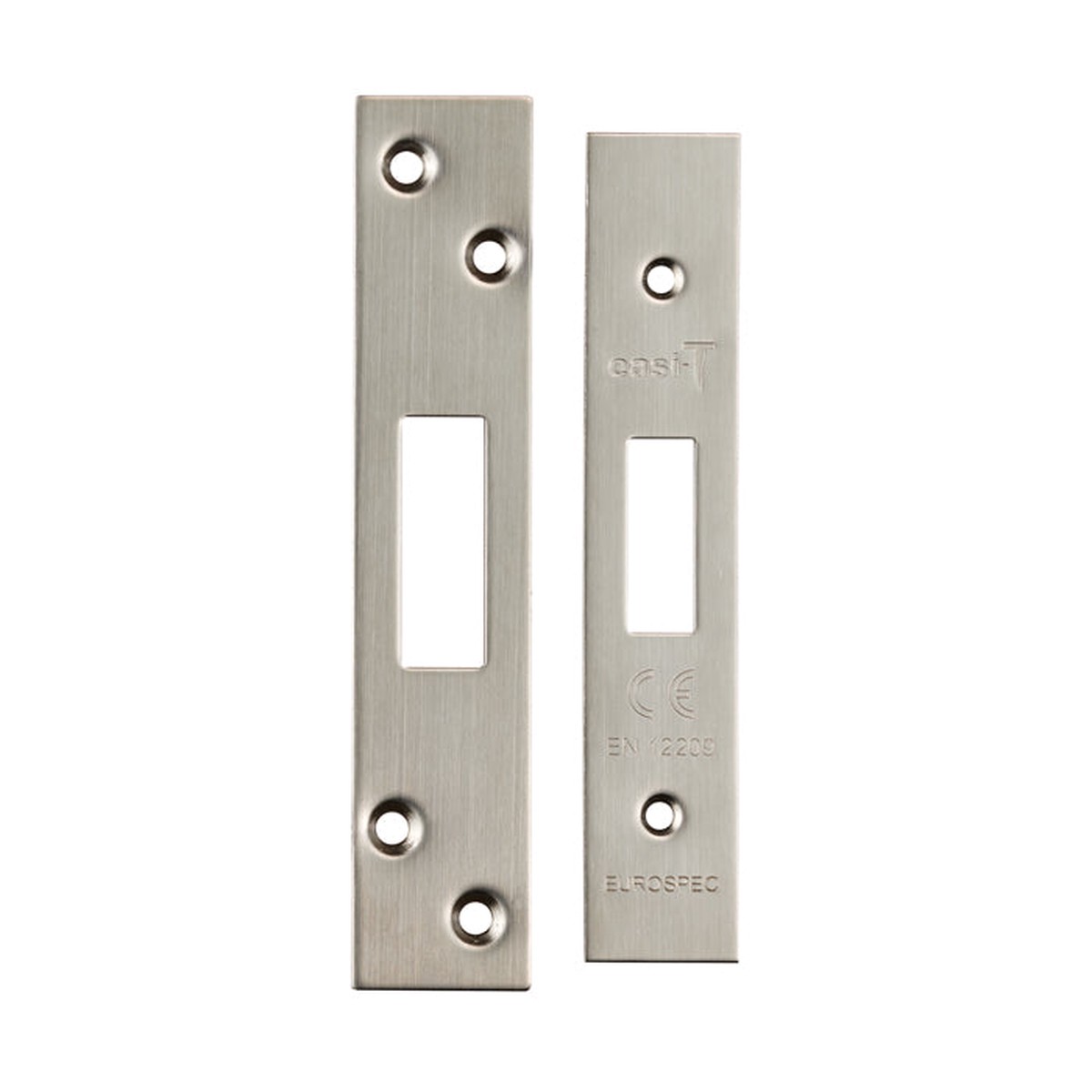 Eurospec - Easi T Forend Strikes & Fixing Pack Deadlocks-Satin Stainless Steel-S