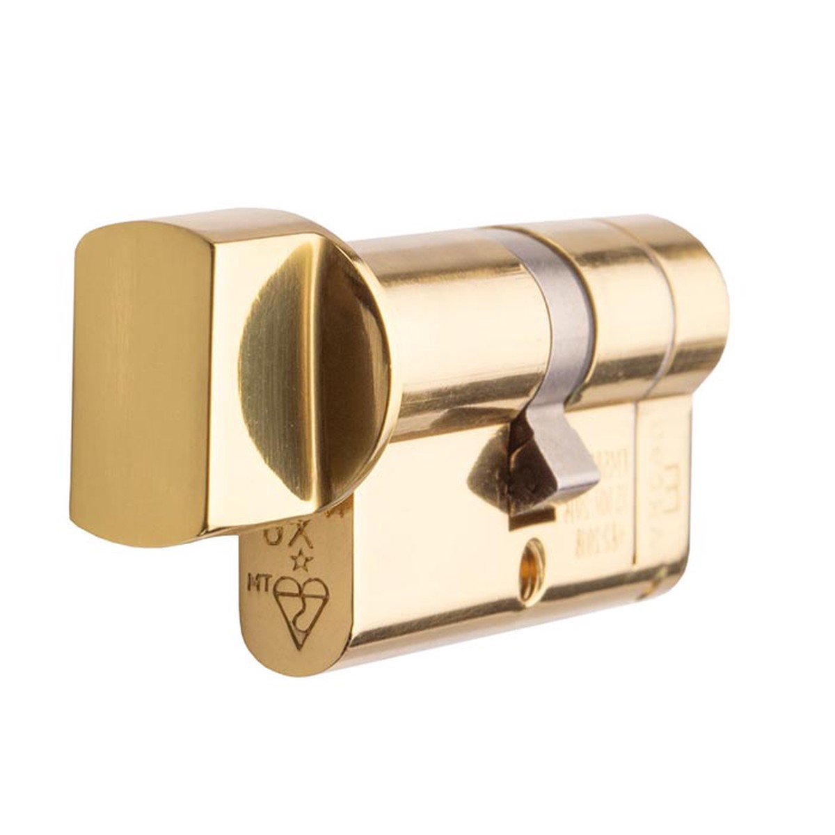 Eurospec - Mpx6 Euro Cylinder & Turn 35/45mm Ktd - Polished Brass