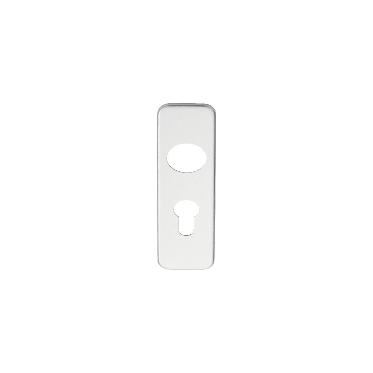 Eurospec - Safety Lever Euro Lock Covers - Satin Anodised Aluminium
