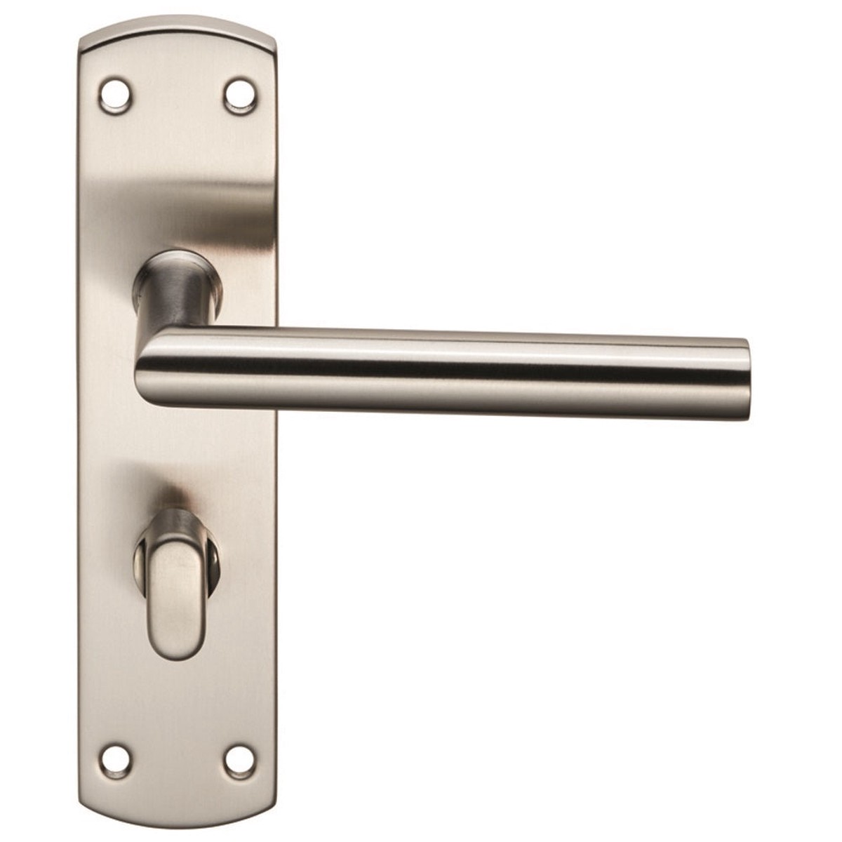 Eurospec - Steelworx Residential Mitred Lever on WC Backplate - Satin Stainless