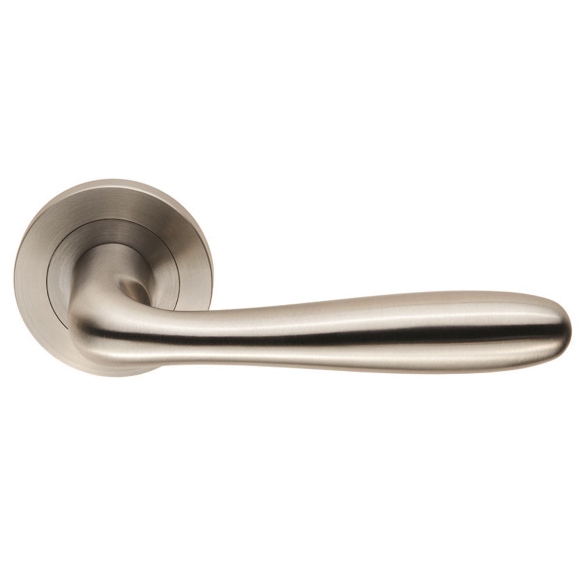 Eurospec - Steelworx SWL Peninsula Lever on Rose - Satin Stainless Steel