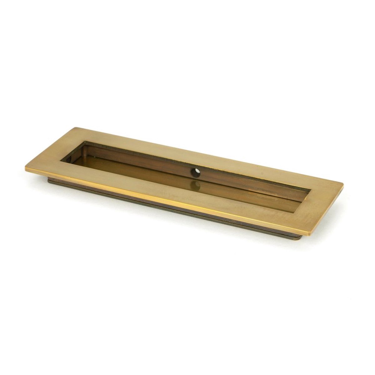 From The Anvil - Aged Brass 175mm Plain Rectangular Pull