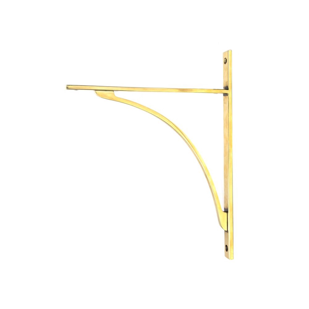 From The Anvil - Aged Brass Apperley Shelf Bracket (314mm x 250mm)