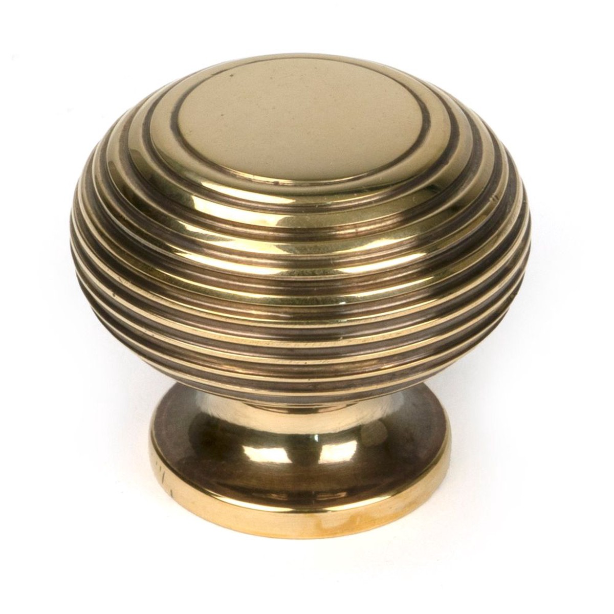 From The Anvil - Aged Brass Beehive Cabinet Knob 40mm