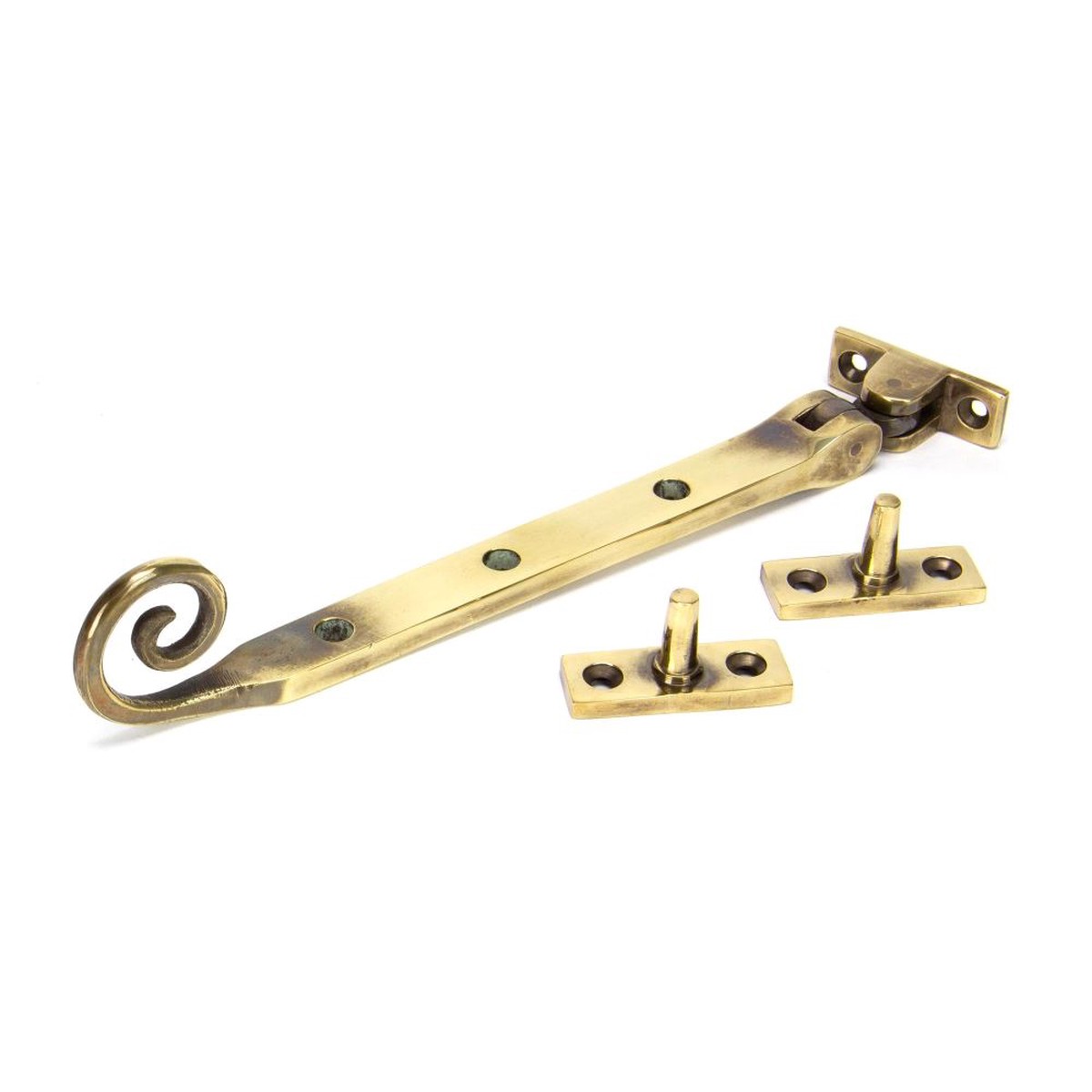 From The Anvil - Aged Brass 8" Monkeytail Stay