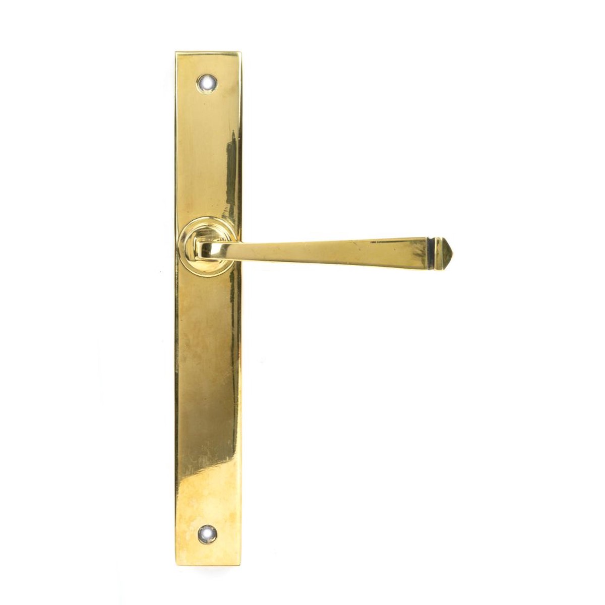 From The Anvil - Aged Brass Avon Slimline Lever Espag. Latch Set