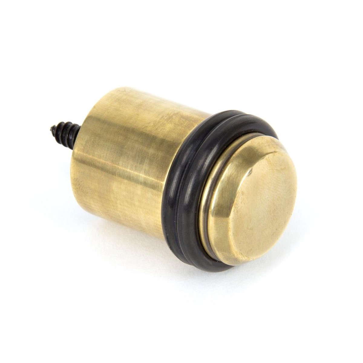From The Anvil - Aged Brass Floor Mounted Door Stop