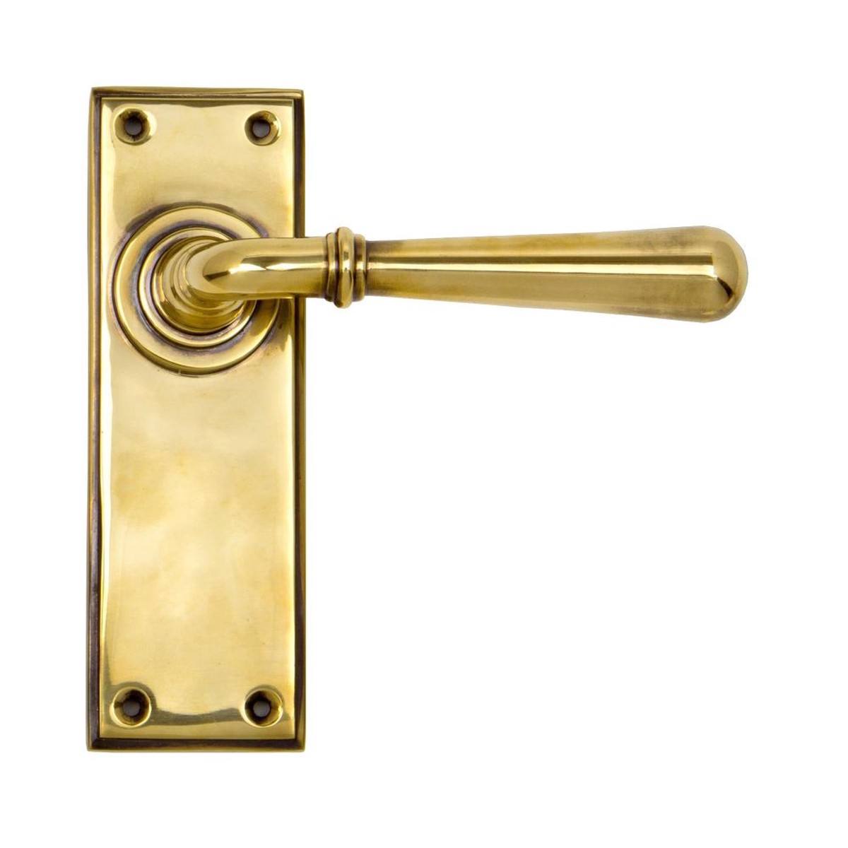From The Anvil - Aged Brass Newbury Lever Latch Set