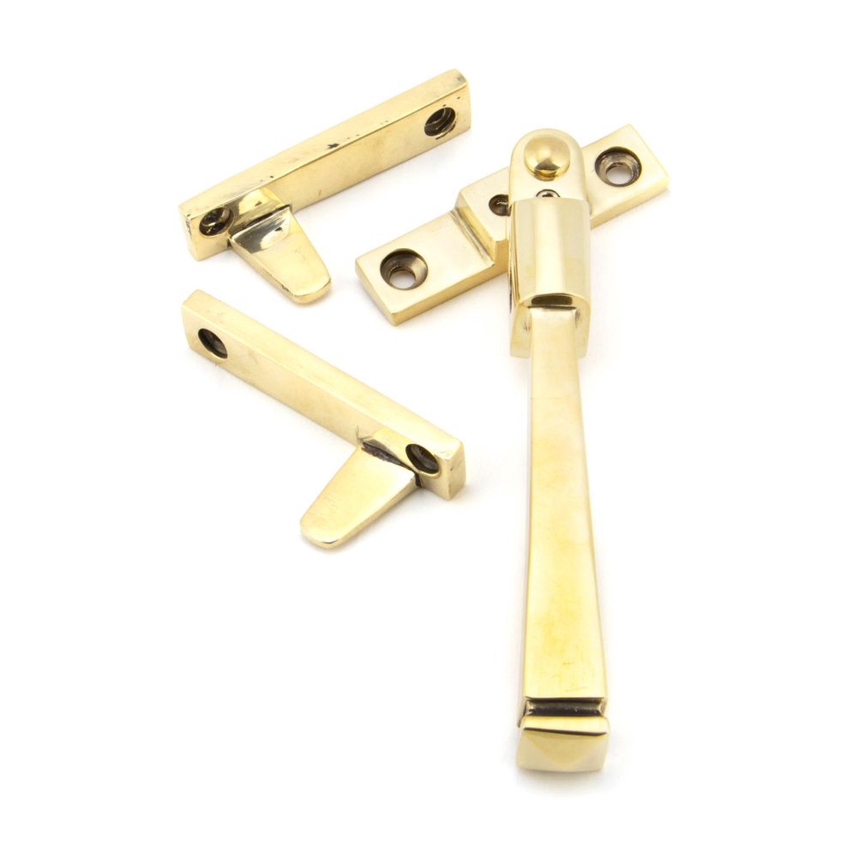 From The Anvil - Aged Brass Night-Vent Locking Avon Fastener