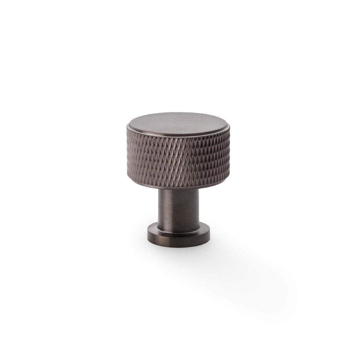 Alexander & Wilks Lucia Knurled Cupboard Knob - Dark Bronze PVD - 29mm