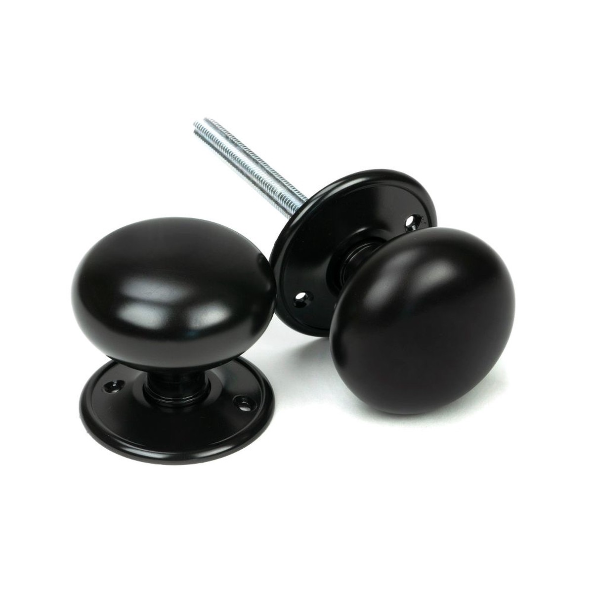 From The Anvil - Aged Bronze 57mm Mushroom Mortice/Rim Knob Set