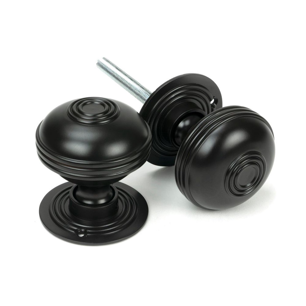 From The Anvil - Aged Bronze 63mm Prestbury Mortice/Rim Knob Set