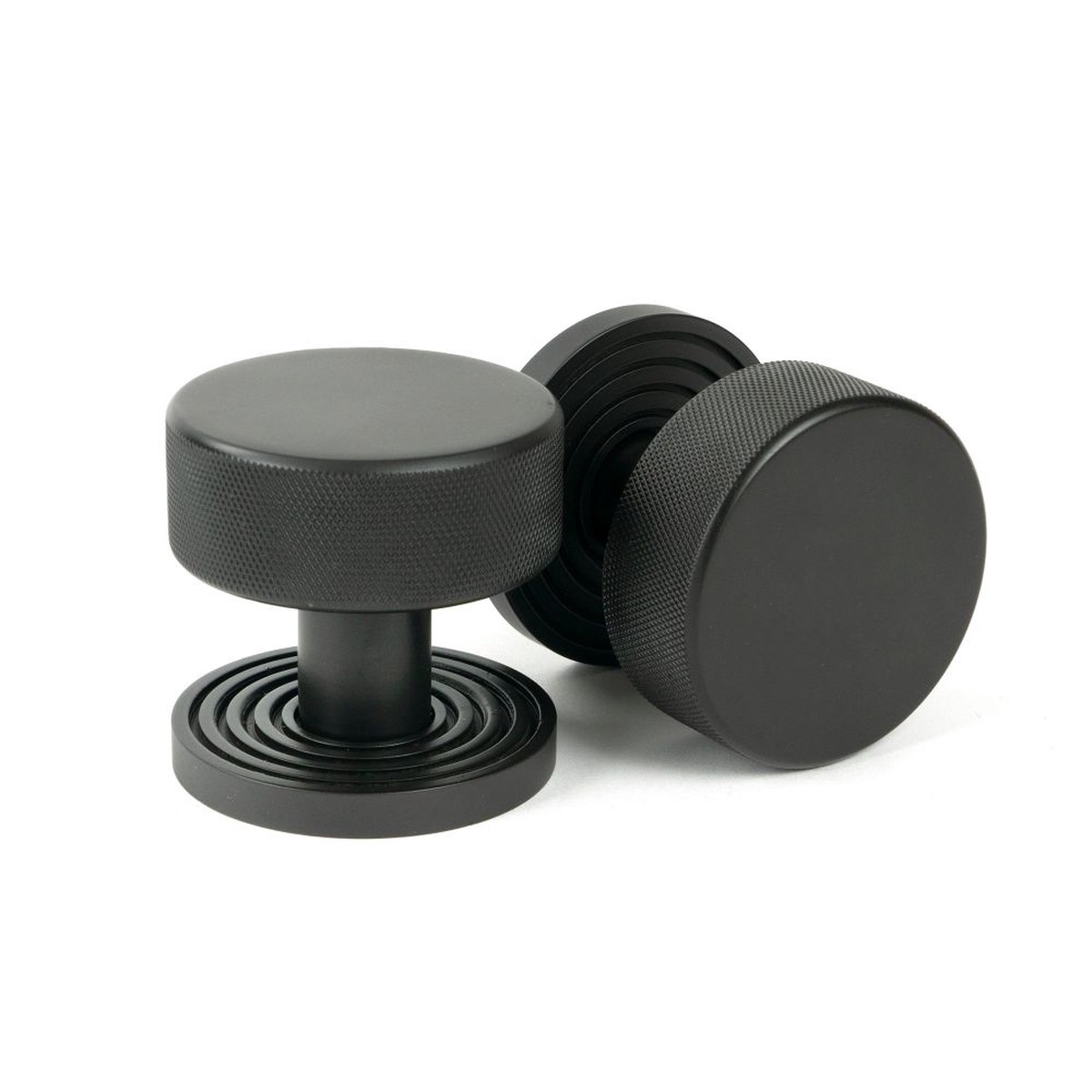 From The Anvil - Aged Bronze Brompton Mortice/Rim Knob Set (Beehive)