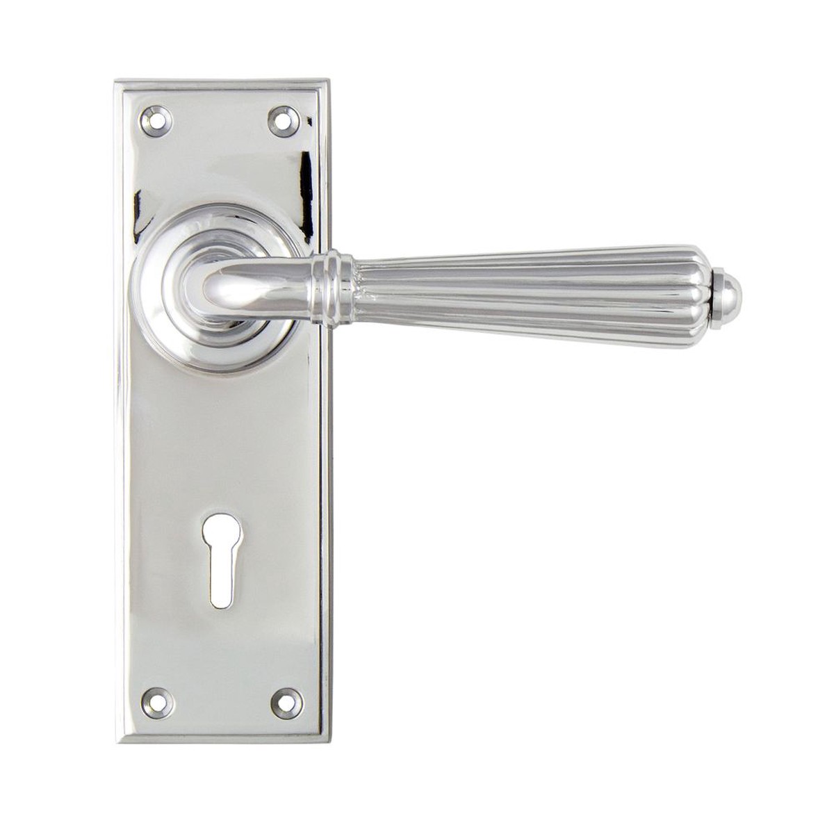 From The Anvil - Polished Chrome Hinton Lever Lock Set