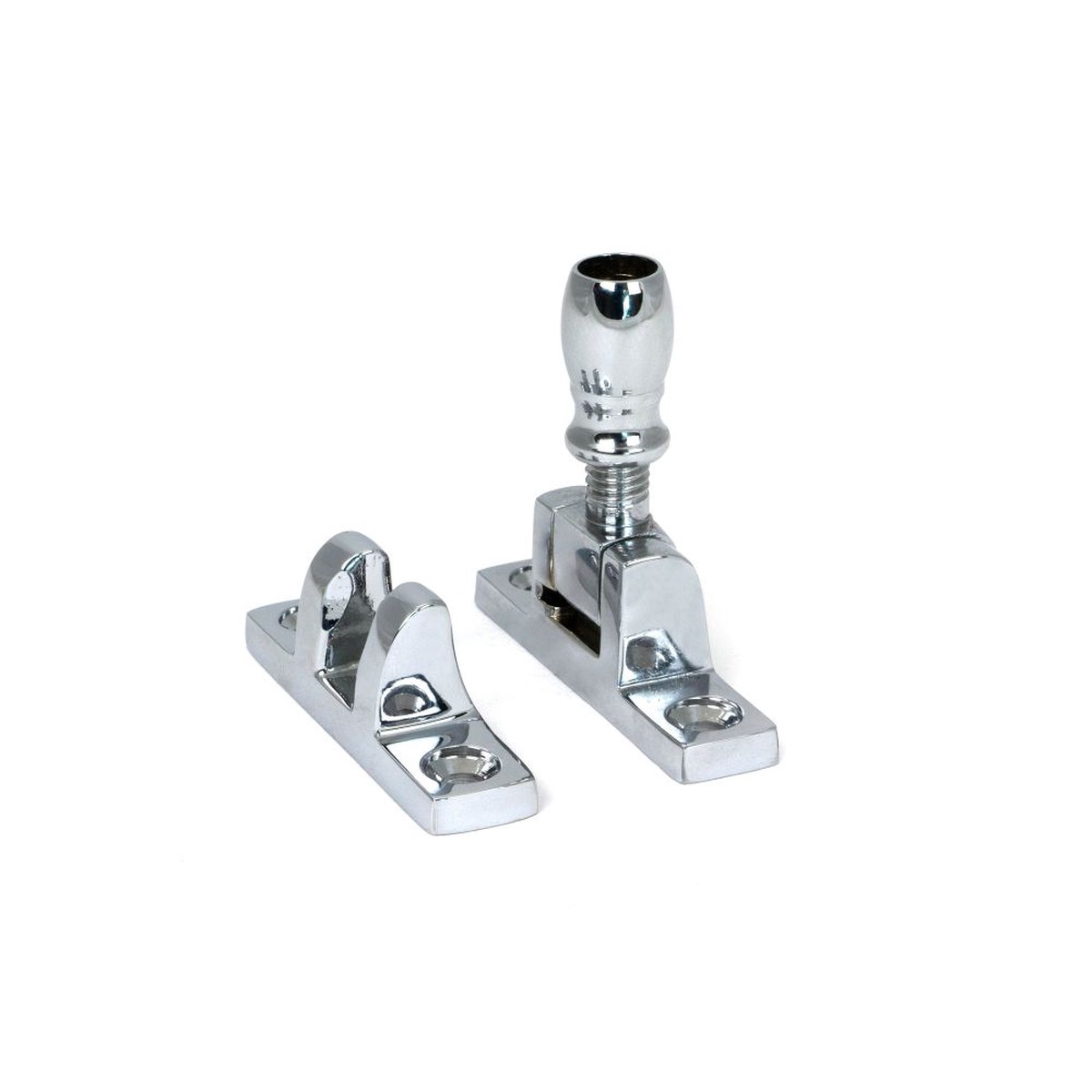 From The Anvil - Polished Chrome Mushroom Brighton Fastener - Narrow (Square)