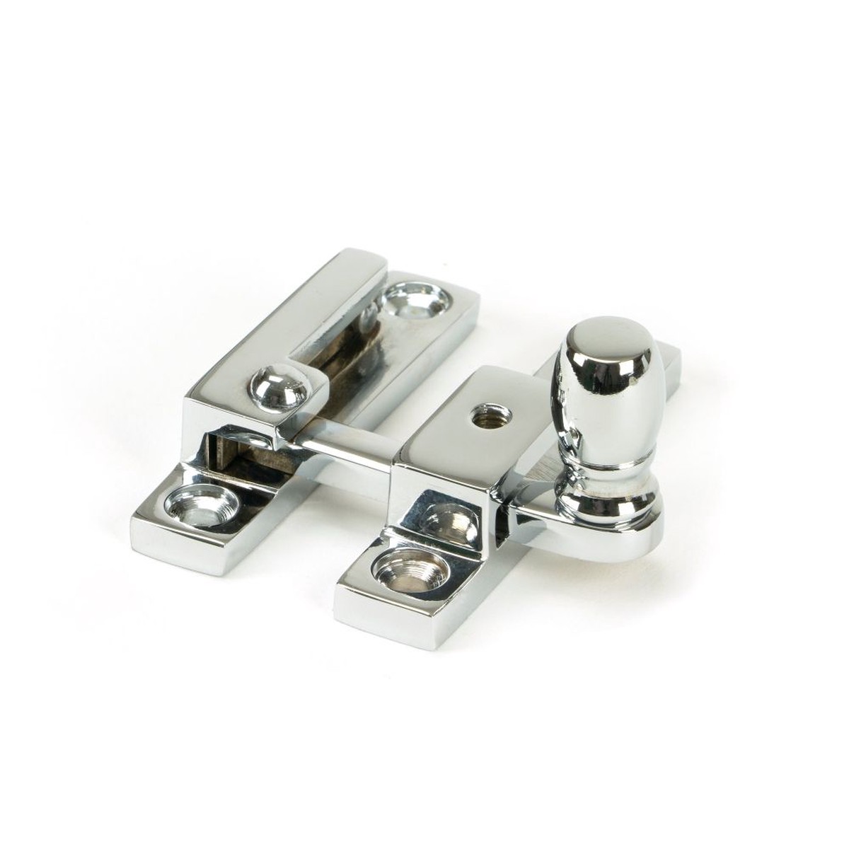 From The Anvil - Polished Chrome Mushroom Quadrant Fastener - Narrow