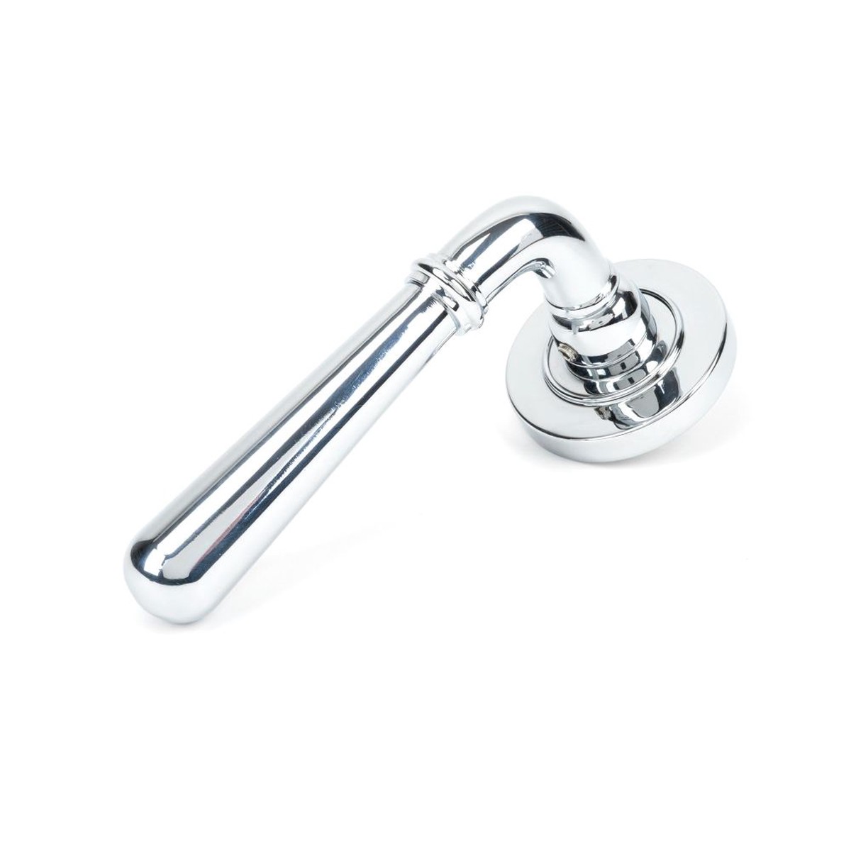 From The Anvil - Polished Chrome Newbury Lever on Rose Set (Plain)