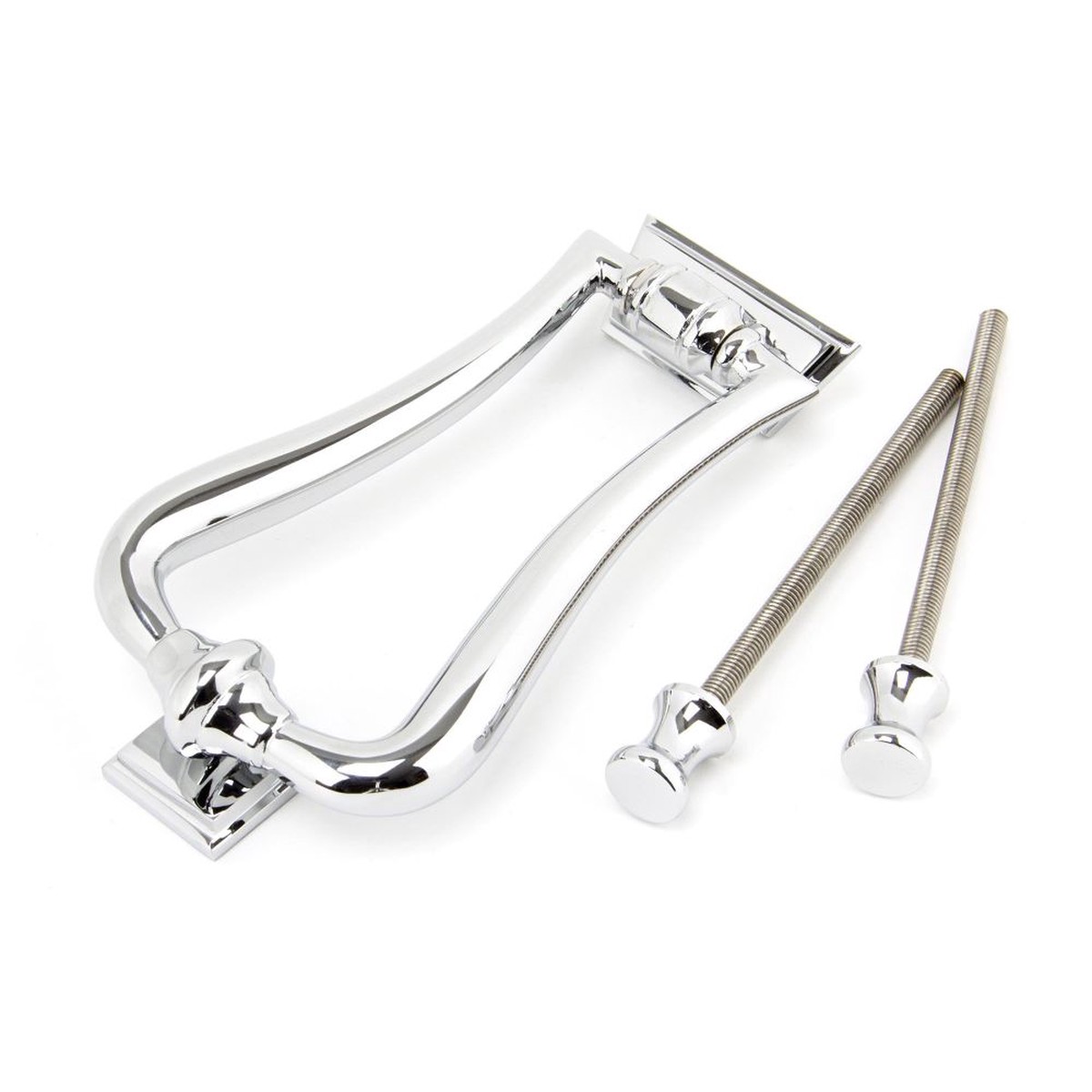 From The Anvil - Polished Chrome Slimline Art Deco Door Knocker