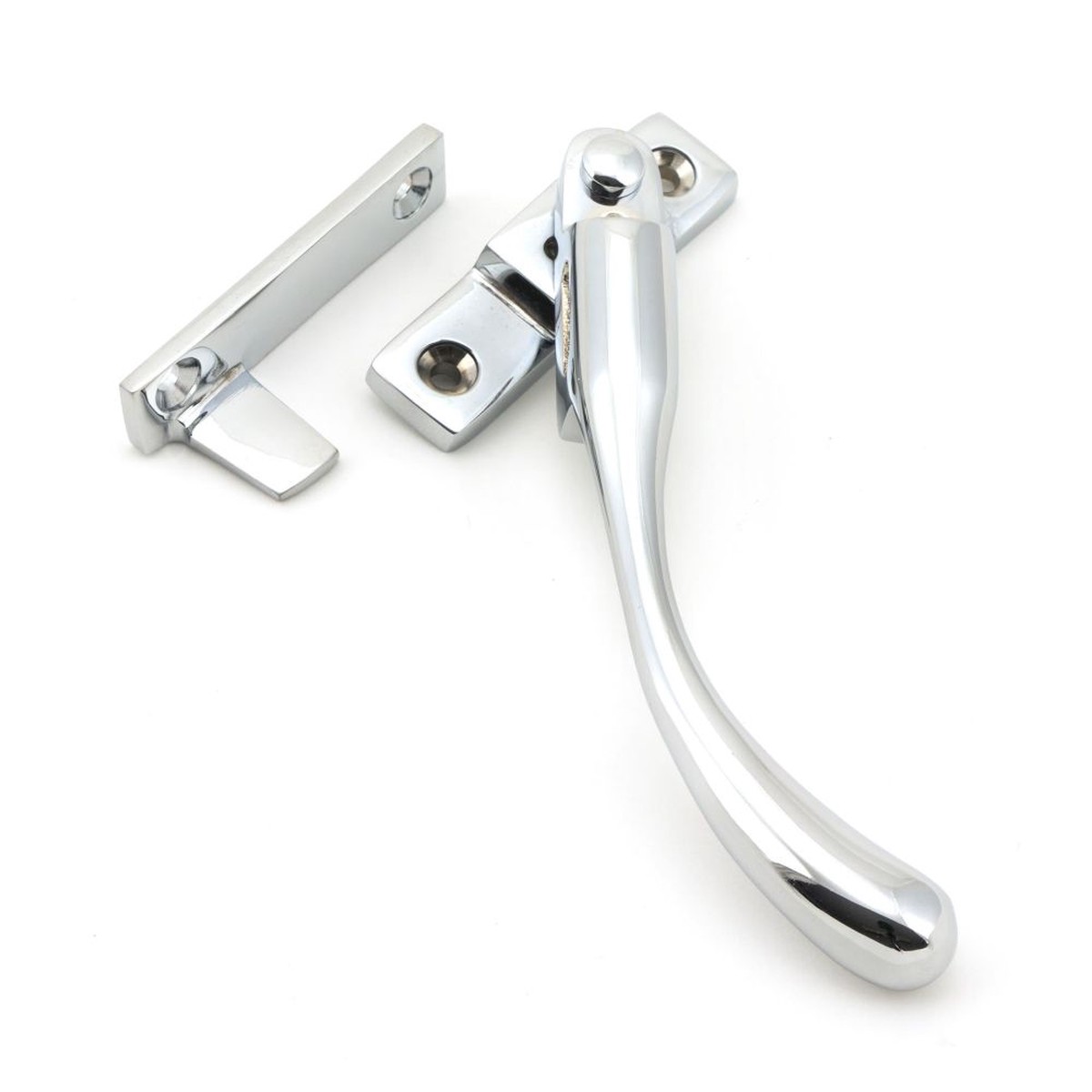 From The Anvil - Polished Chrome Night-Vent Locking Peardrop Fastener - RH