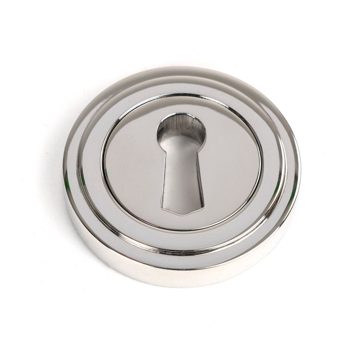 From The Anvil - Polished Marine SS (316) Round Escutcheon (Art Deco)