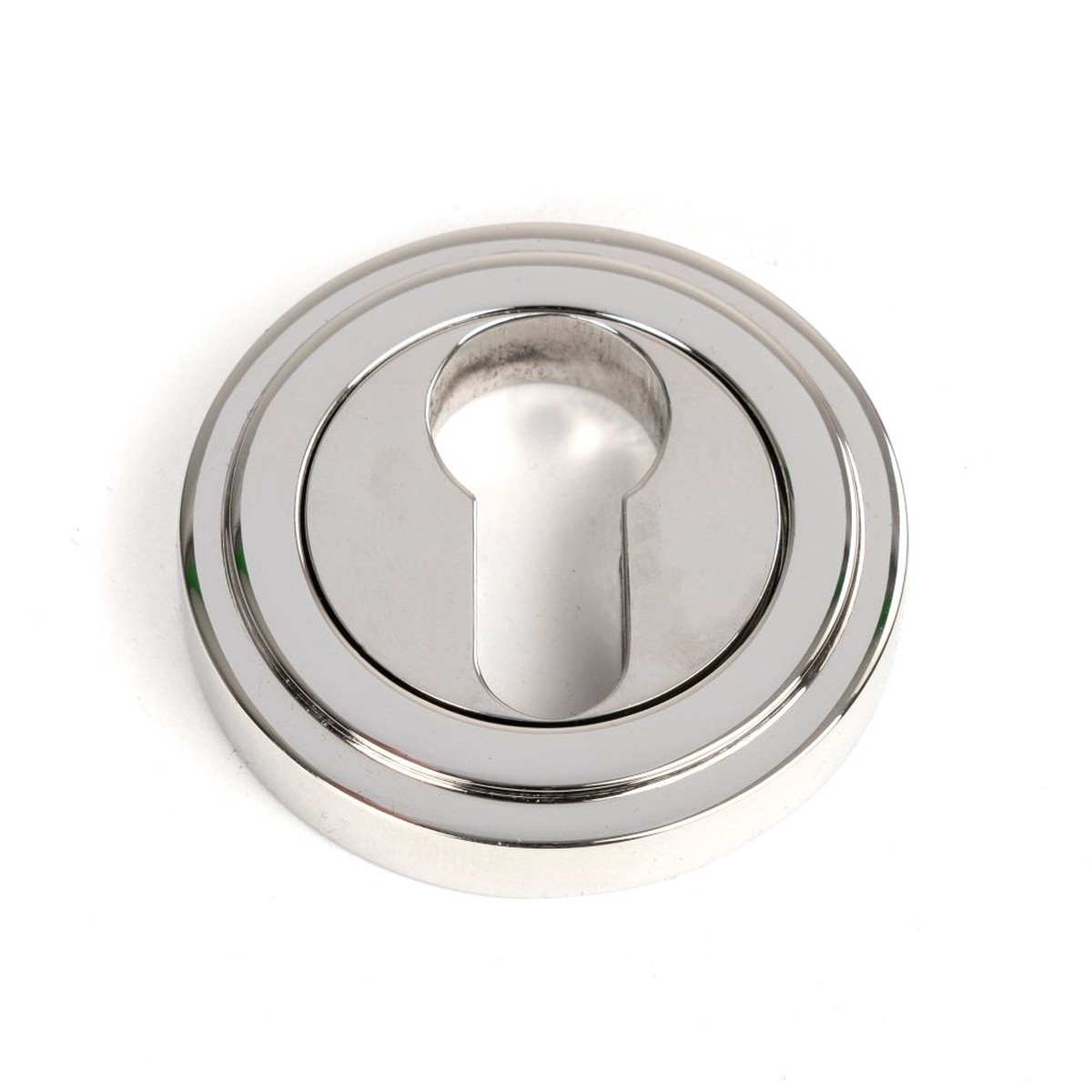 From The Anvil - Polished Marine SS (316) Round Euro Escutcheon (Art Deco)