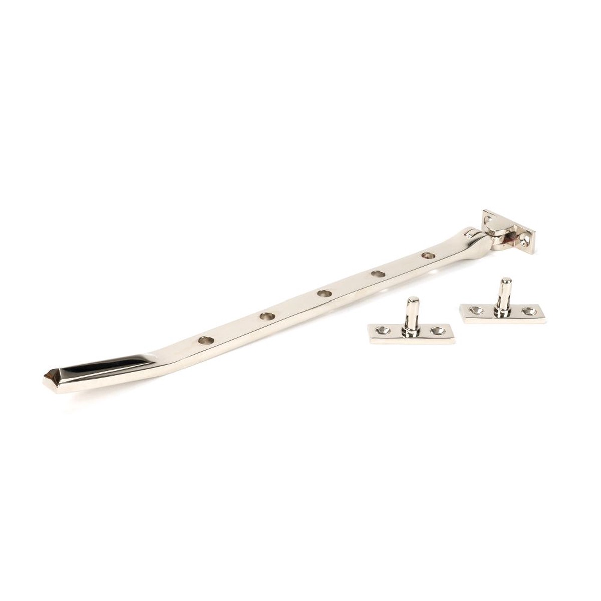 From The Anvil - Polished Nickel Art Deco 12" Stay