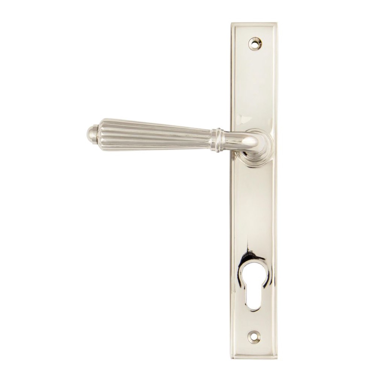 From The Anvil - Polished Nickel Hinton Slimline Lever Espag. Lock Set